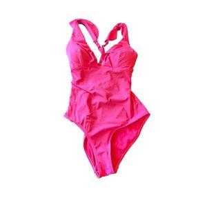 Sea Level Swim Australia Pink One-Piece Swimsuit Adjustable Straps Sz US 8